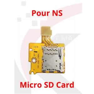 Module de remplacement lecteur de carte Micro SD orange référence HAC-SD-01 avec nappe de connexion pour console Nintendo Switch