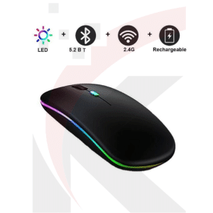Boîte de la souris sans fil rechargeable SENIC S-01 silencieuse avec éclairage multicolore