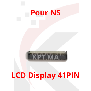 Connecteur femelle blanc et noir FPC à 41 broches pour nappe écran LCD de carte mère Nintendo Switch