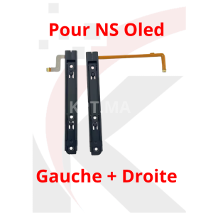 Rail coulissant gauchedroit avec câble flexible pour console Nintendo Switch OLED-MAroc